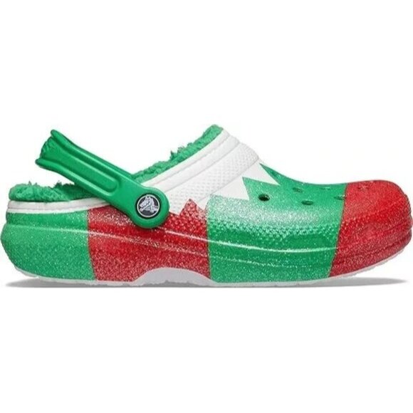 Crocs Unisex Classic Holiday Lined Clogs Fuzzy Slippers Mens 13 US New - Picture 12 of 16